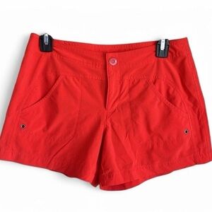 Athleta Bright Red Women's Cargo Shorts Sweat Wicking Workout or Swim Short